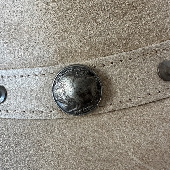 Minnetonka The Outback Hat Suede Buffalo Coin Large - Picture 6 of 7